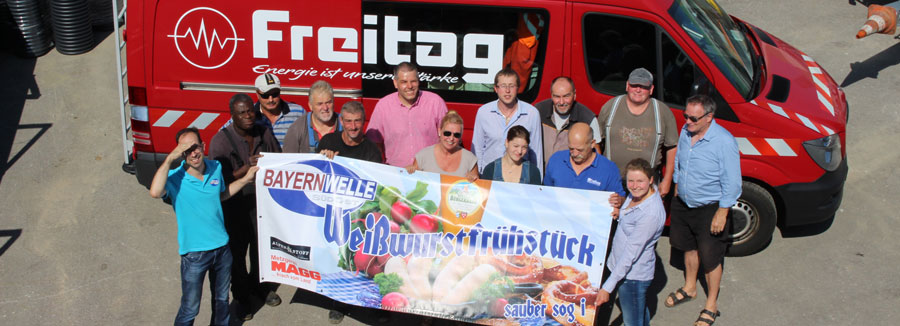 Weißwurstfrühstück der Firma Freitag